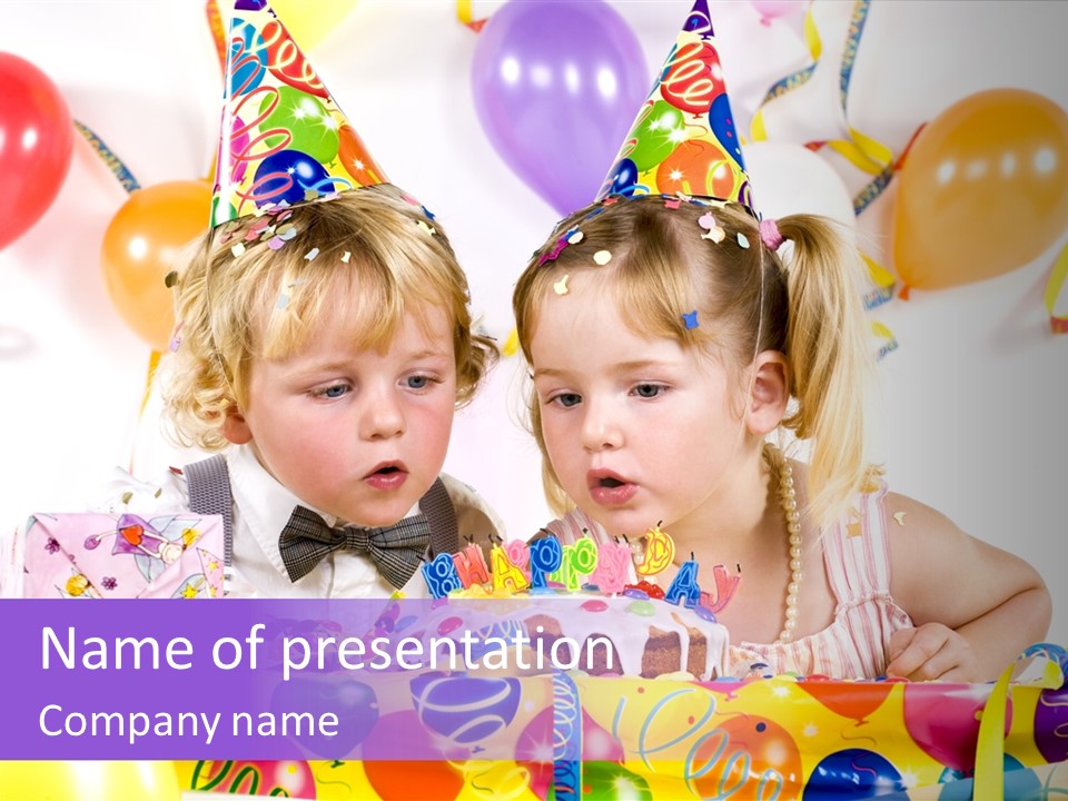 Sweet Pretty Birthday Party PowerPoint Template