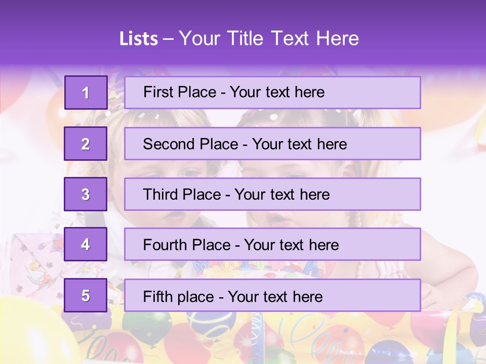 Sweet Pretty Birthday Party PowerPoint Template