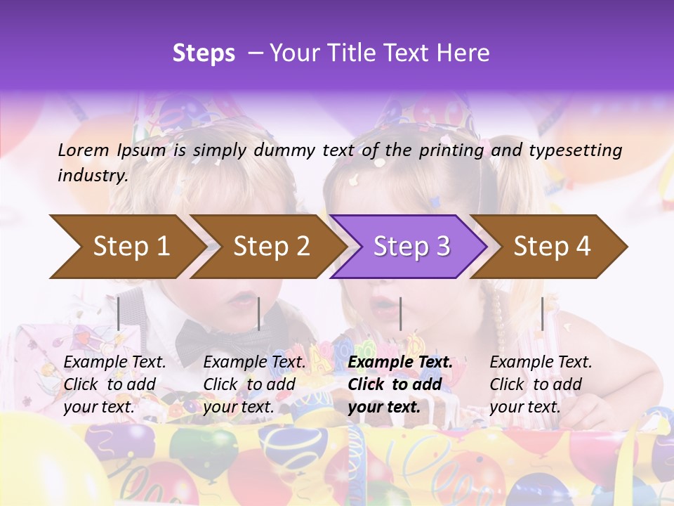 Sweet Pretty Birthday Party PowerPoint Template