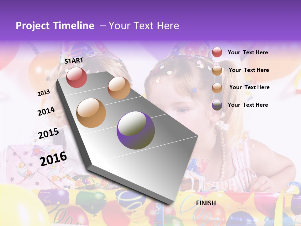 Sweet Pretty Birthday Party PowerPoint Template