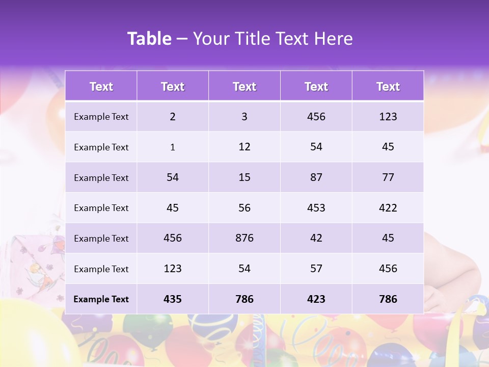 Sweet Pretty Birthday Party PowerPoint Template