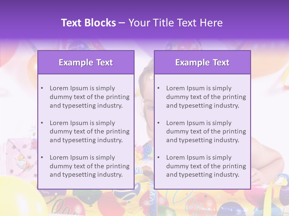 Sweet Pretty Birthday Party PowerPoint Template