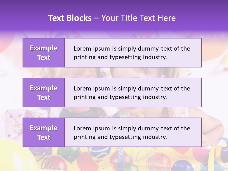 Sweet Pretty Birthday Party PowerPoint Template