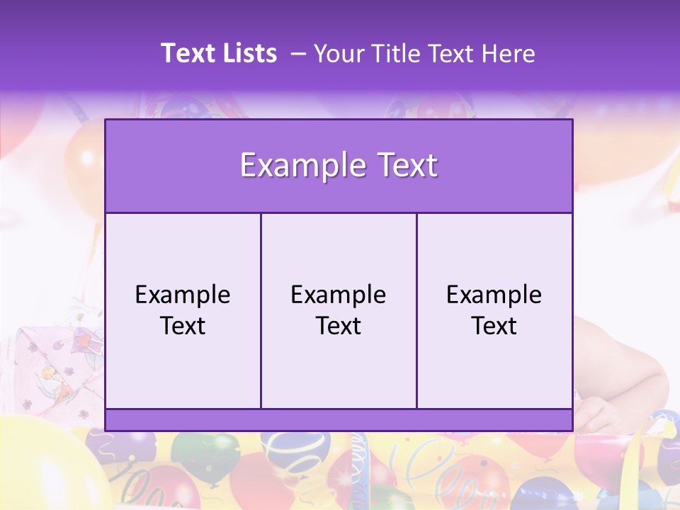 Sweet Pretty Birthday Party PowerPoint Template