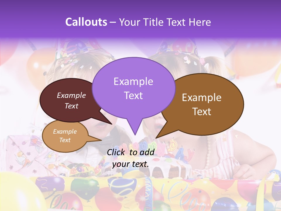 Sweet Pretty Birthday Party PowerPoint Template