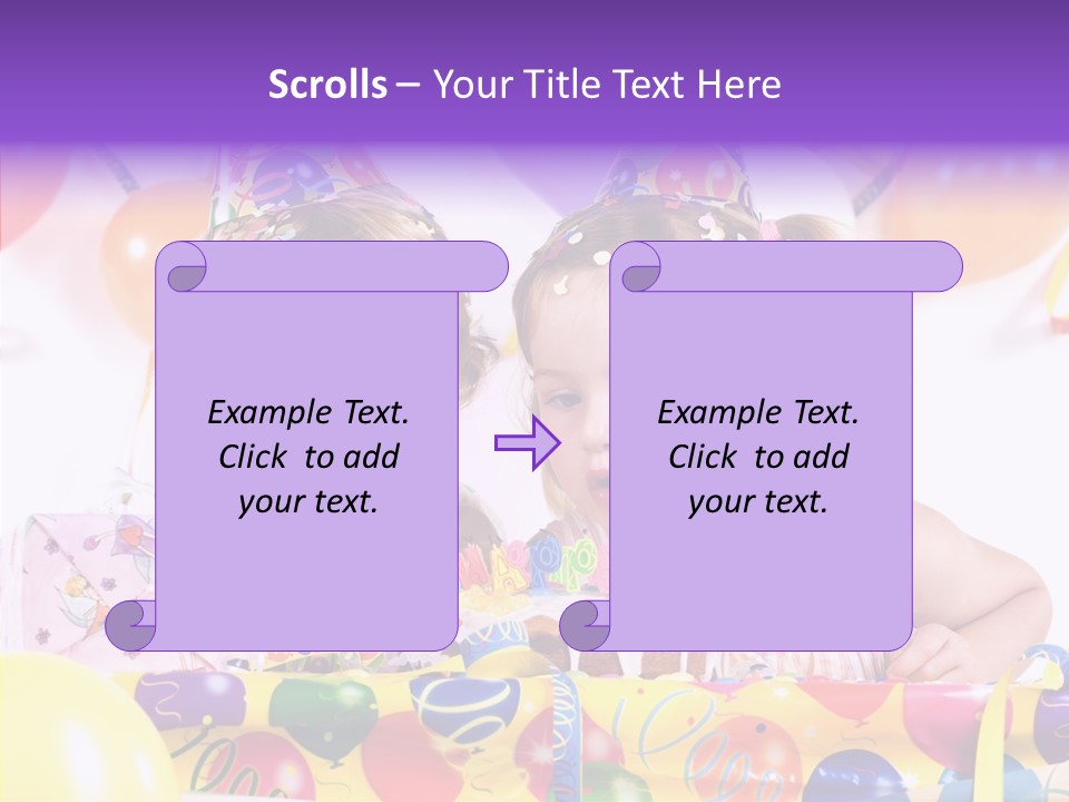 Sweet Pretty Birthday Party PowerPoint Template