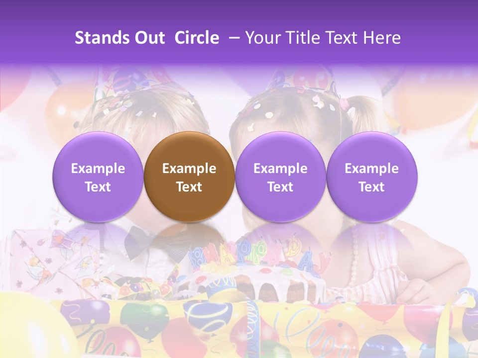 Sweet Pretty Birthday Party PowerPoint Template