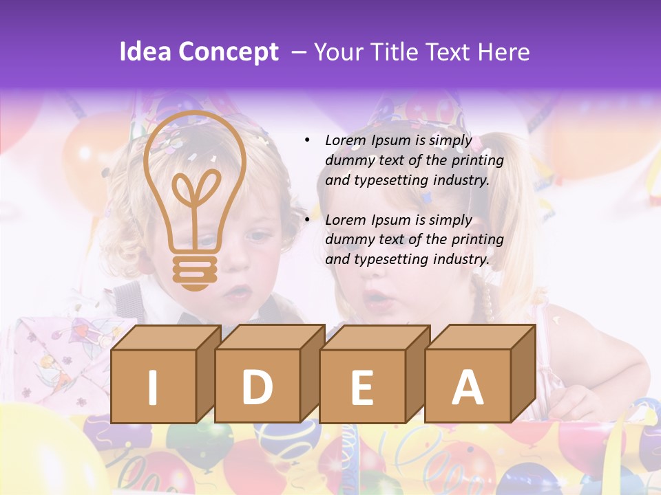 Sweet Pretty Birthday Party PowerPoint Template