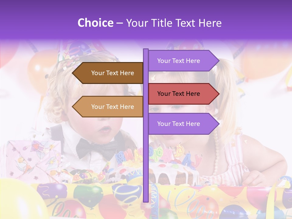 Sweet Pretty Birthday Party PowerPoint Template