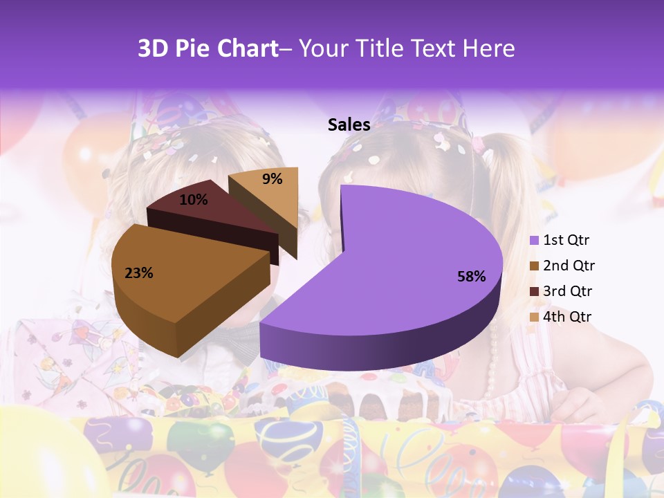 Sweet Pretty Birthday Party PowerPoint Template