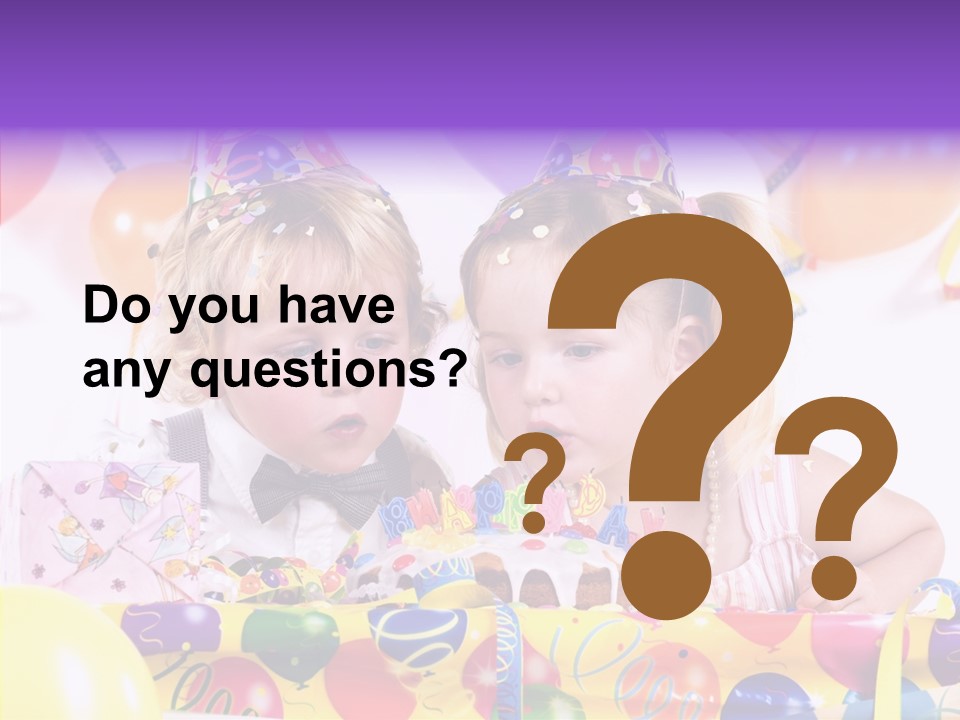 Sweet Pretty Birthday Party PowerPoint Template