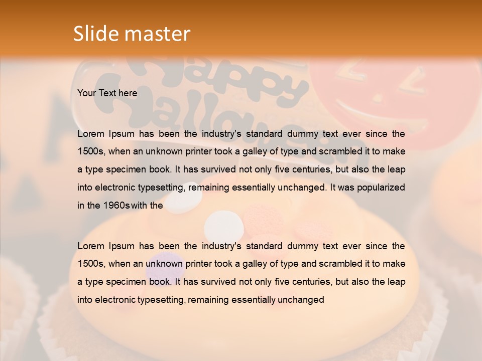 Treat Fairy Cake Home Baking PowerPoint Template