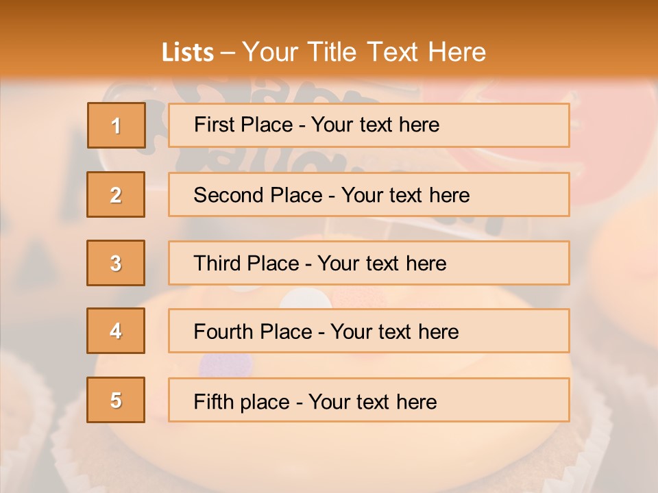 Treat Fairy Cake Home Baking PowerPoint Template
