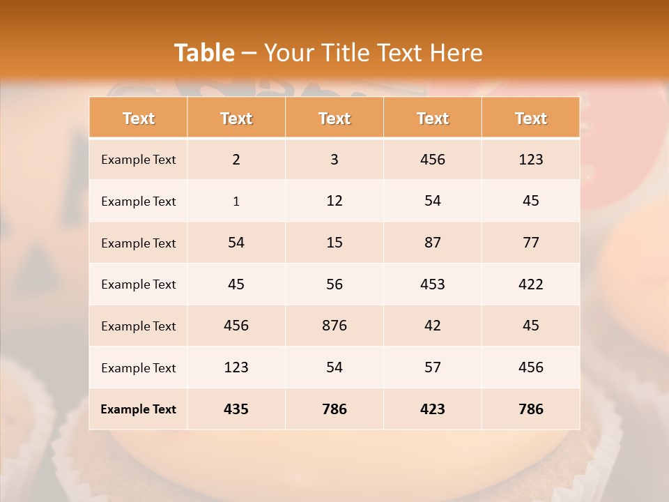 Treat Fairy Cake Home Baking PowerPoint Template