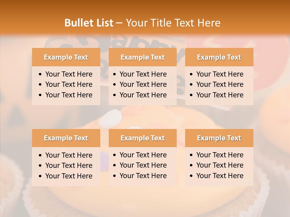 Treat Fairy Cake Home Baking PowerPoint Template