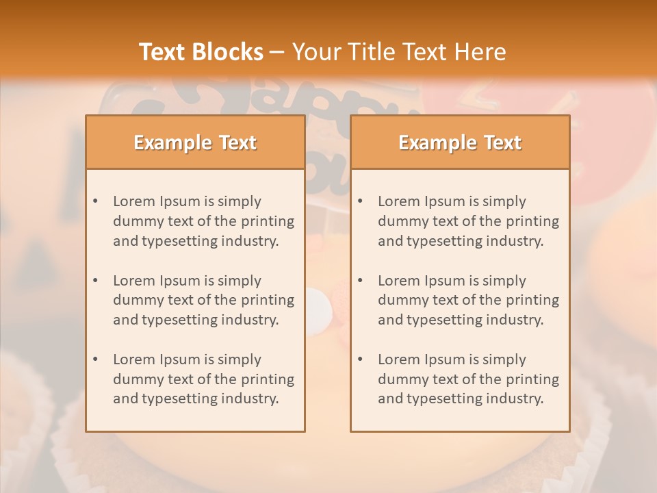 Treat Fairy Cake Home Baking PowerPoint Template