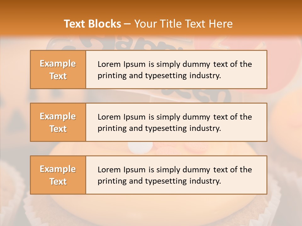Treat Fairy Cake Home Baking PowerPoint Template