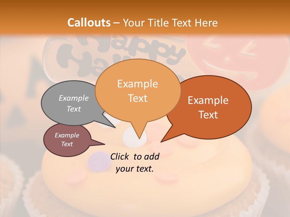 Treat Fairy Cake Home Baking PowerPoint Template