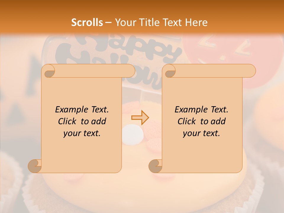 Treat Fairy Cake Home Baking PowerPoint Template
