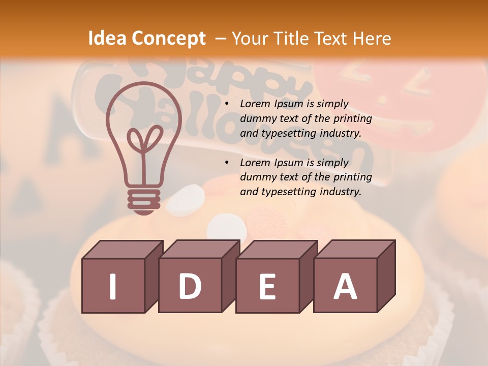 Treat Fairy Cake Home Baking PowerPoint Template