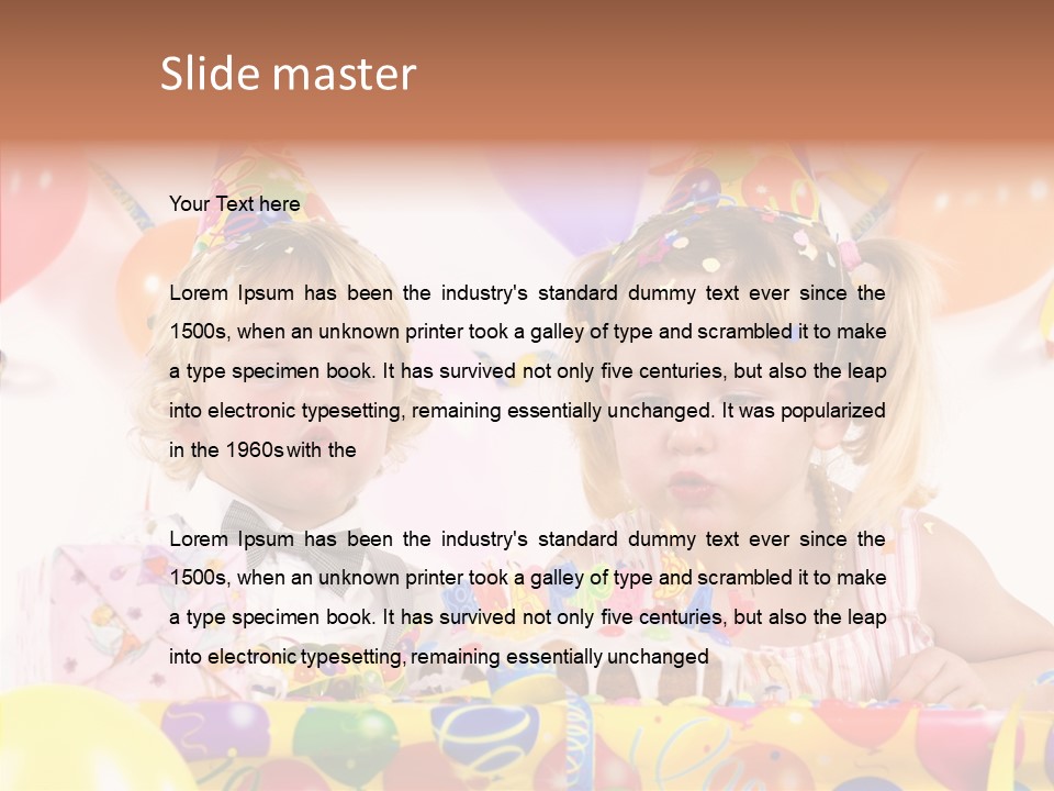 Surprise Birthday Colour PowerPoint Template