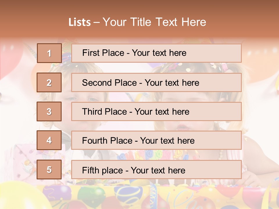 Surprise Birthday Colour PowerPoint Template