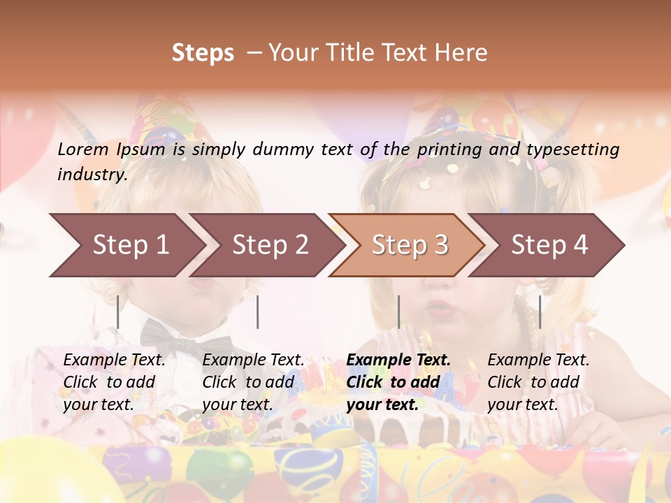 Surprise Birthday Colour PowerPoint Template