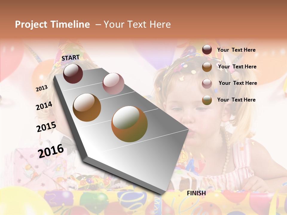 Surprise Birthday Colour PowerPoint Template