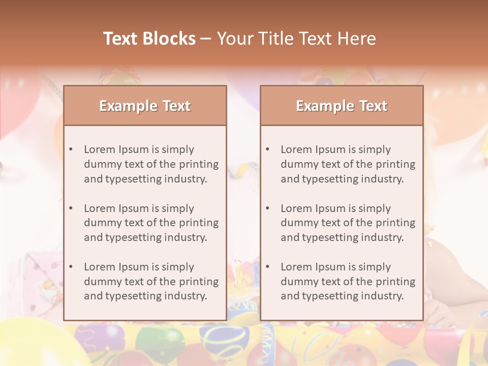 Surprise Birthday Colour PowerPoint Template