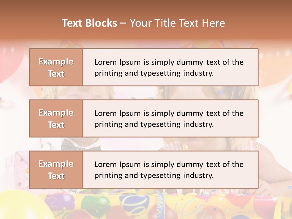 Surprise Birthday Colour PowerPoint Template