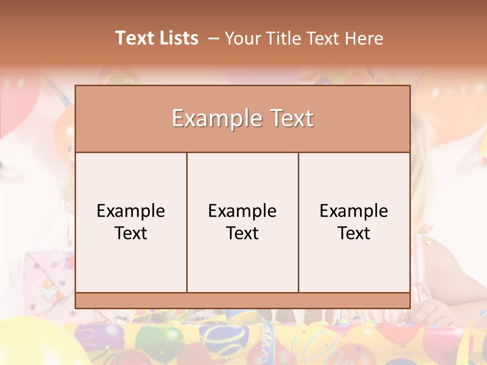 Surprise Birthday Colour PowerPoint Template