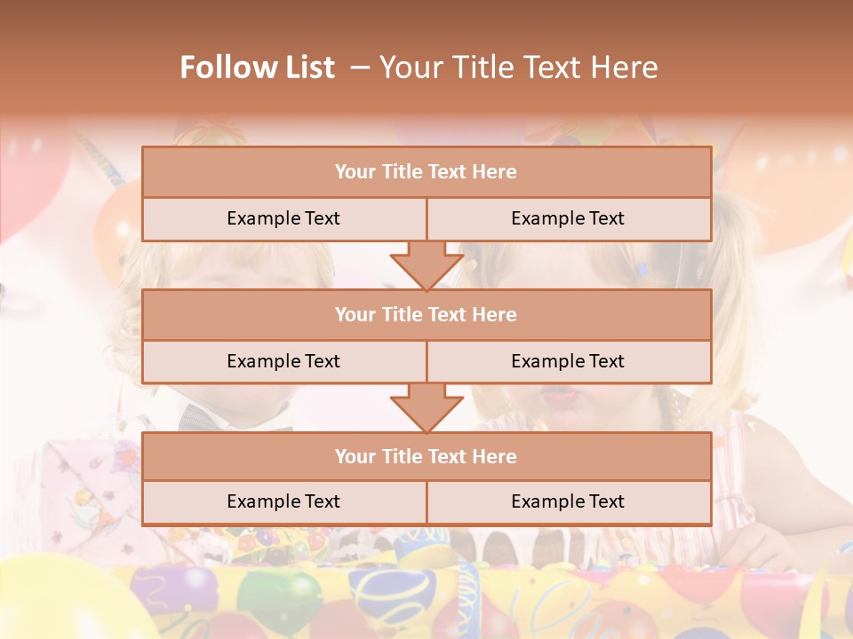 Surprise Birthday Colour PowerPoint Template