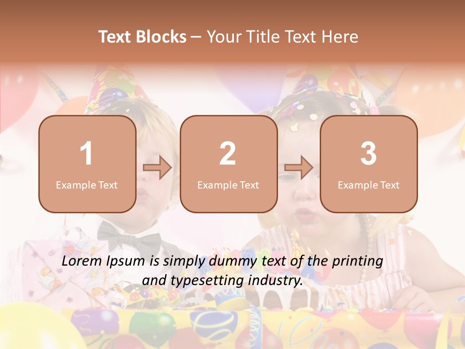 Surprise Birthday Colour PowerPoint Template