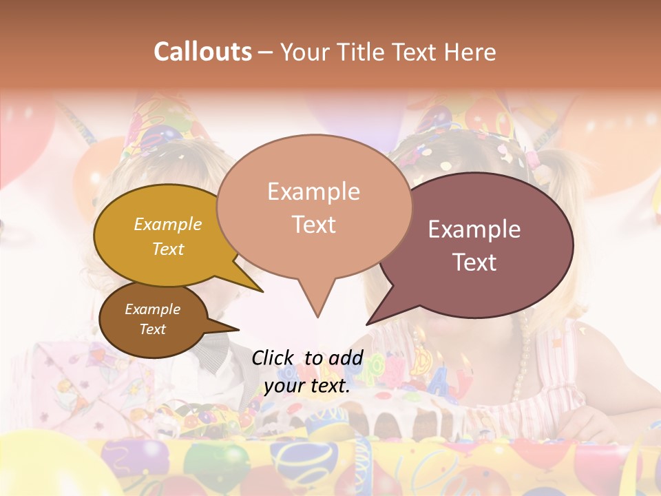 Surprise Birthday Colour PowerPoint Template