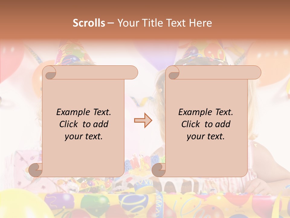 Surprise Birthday Colour PowerPoint Template