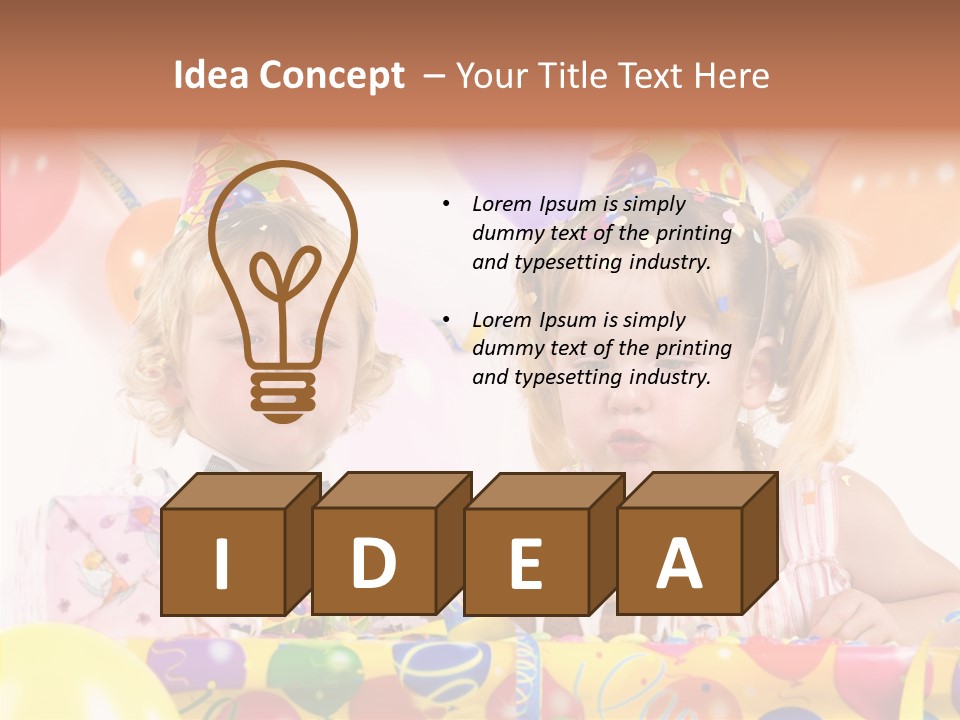 Surprise Birthday Colour PowerPoint Template