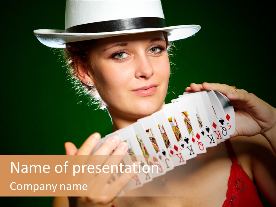 Person Girl Lady PowerPoint Template