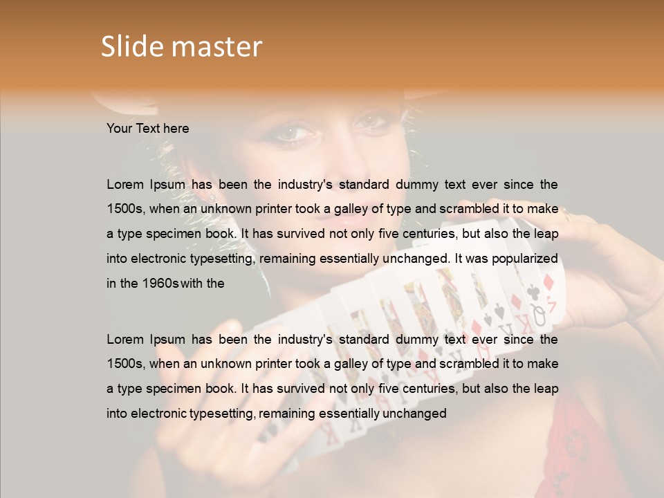 Person Girl Lady PowerPoint Template