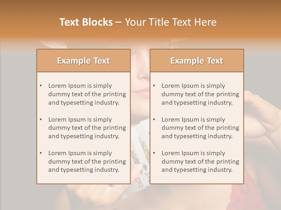 Person Girl Lady PowerPoint Template