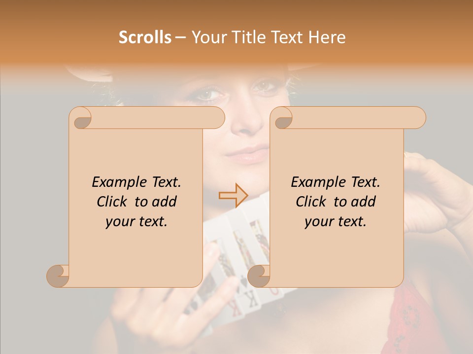 Person Girl Lady PowerPoint Template