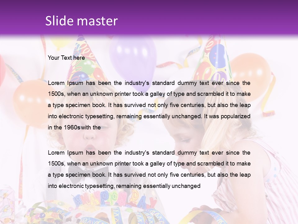 Cute Surprise Chaplet PowerPoint Template