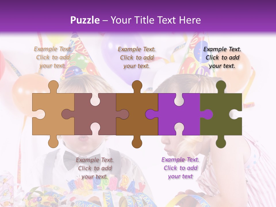 Cute Surprise Chaplet PowerPoint Template