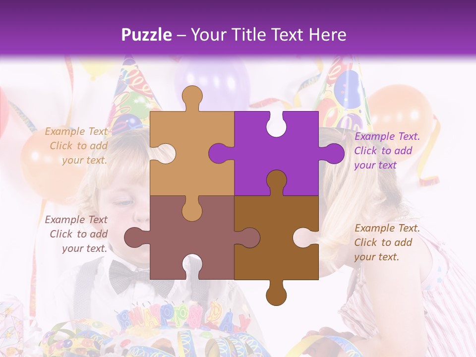 Cute Surprise Chaplet PowerPoint Template