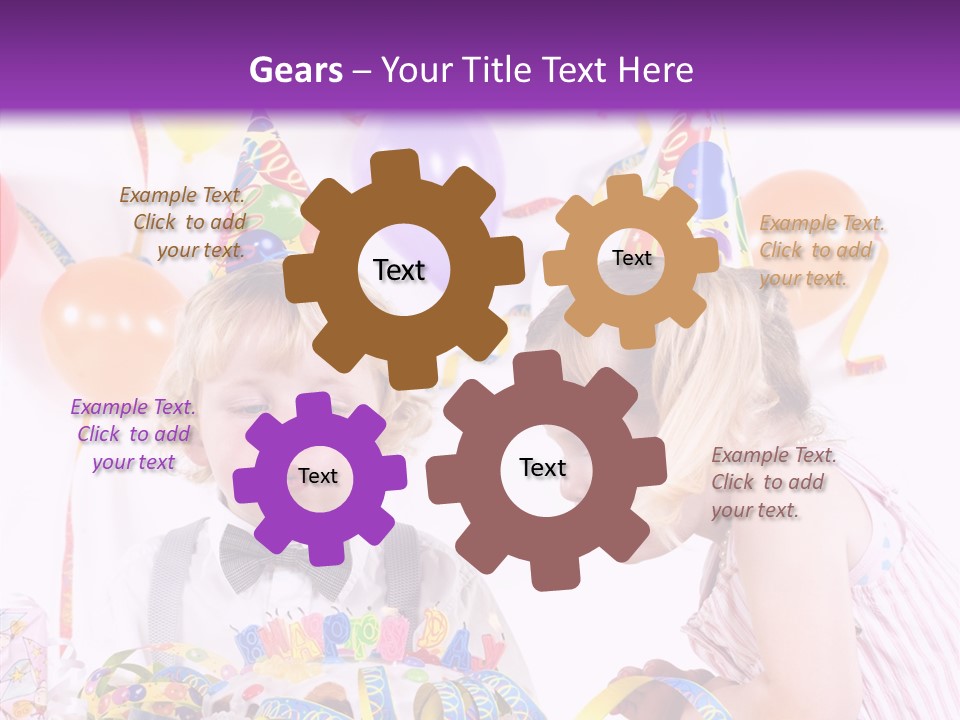 Cute Surprise Chaplet PowerPoint Template