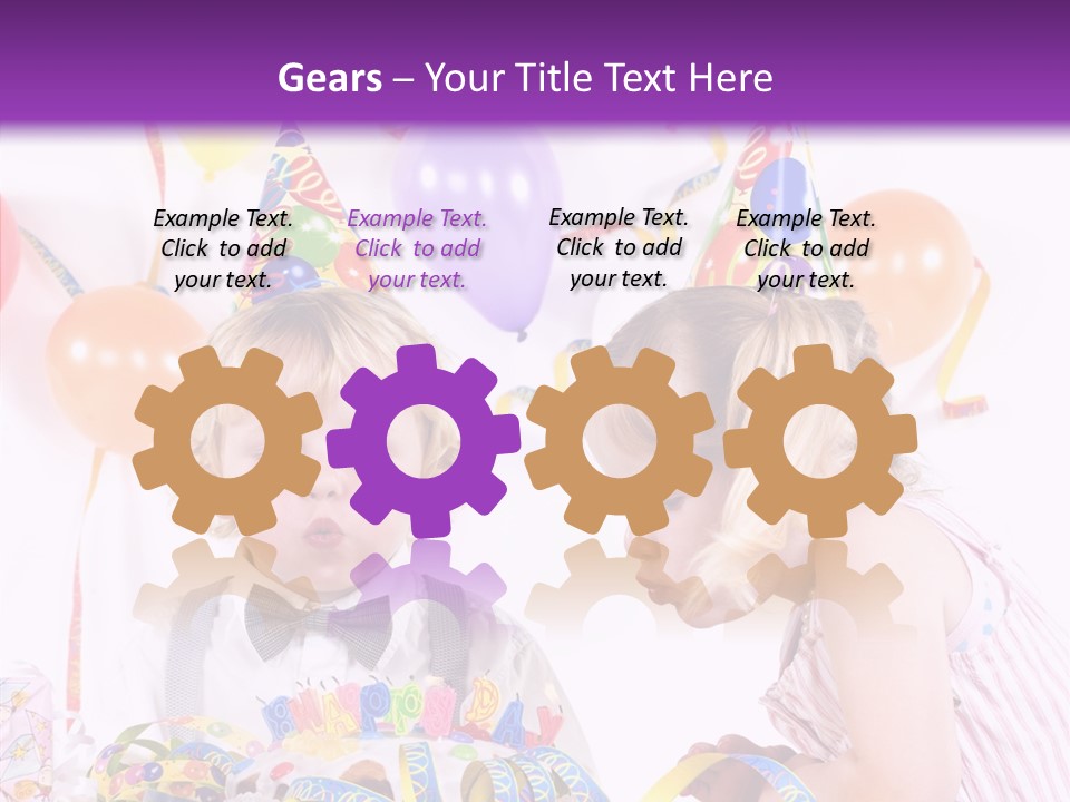 Cute Surprise Chaplet PowerPoint Template