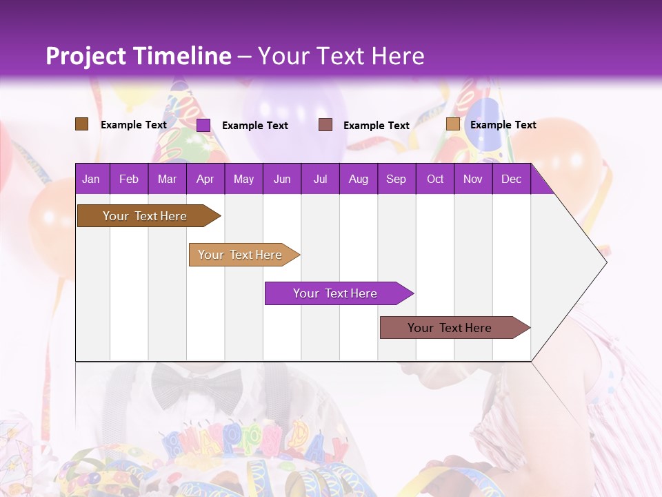 Cute Surprise Chaplet PowerPoint Template