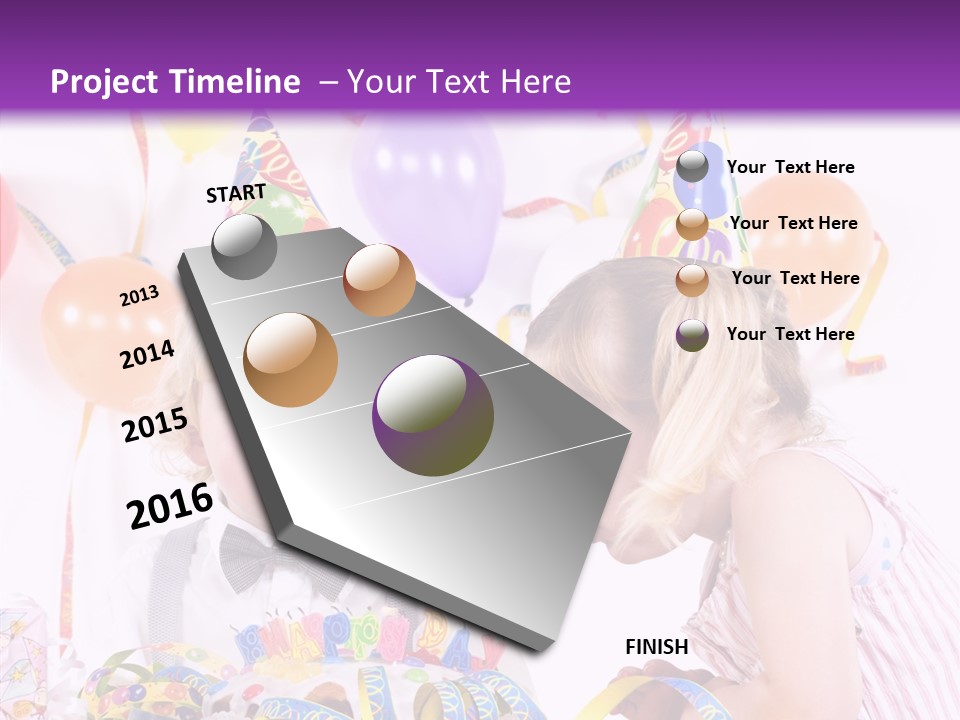 Cute Surprise Chaplet PowerPoint Template