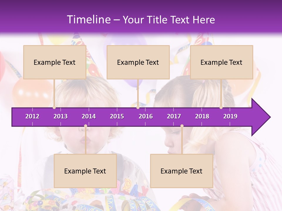 Cute Surprise Chaplet PowerPoint Template