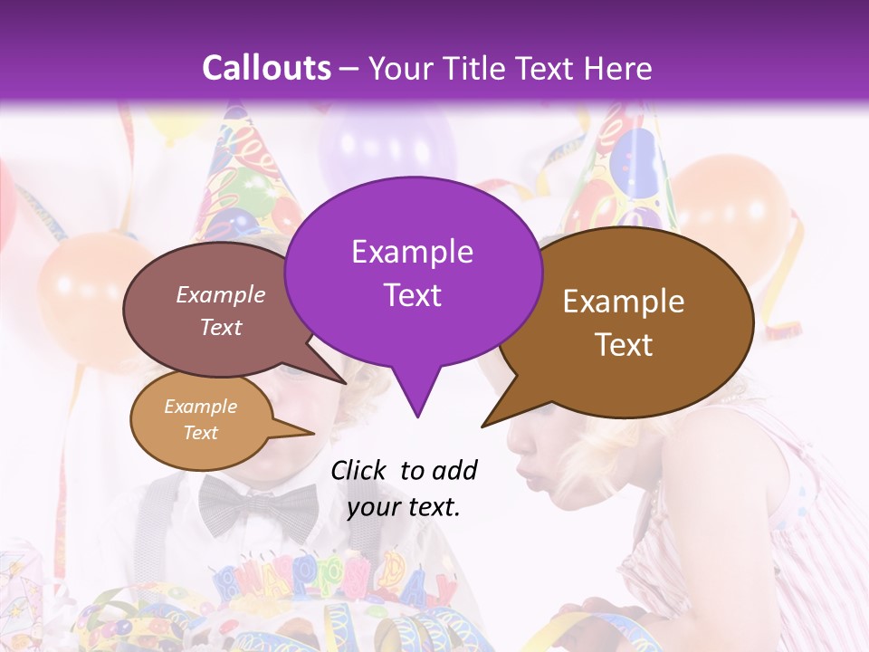 Cute Surprise Chaplet PowerPoint Template