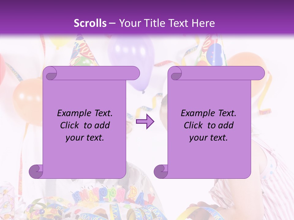 Cute Surprise Chaplet PowerPoint Template
